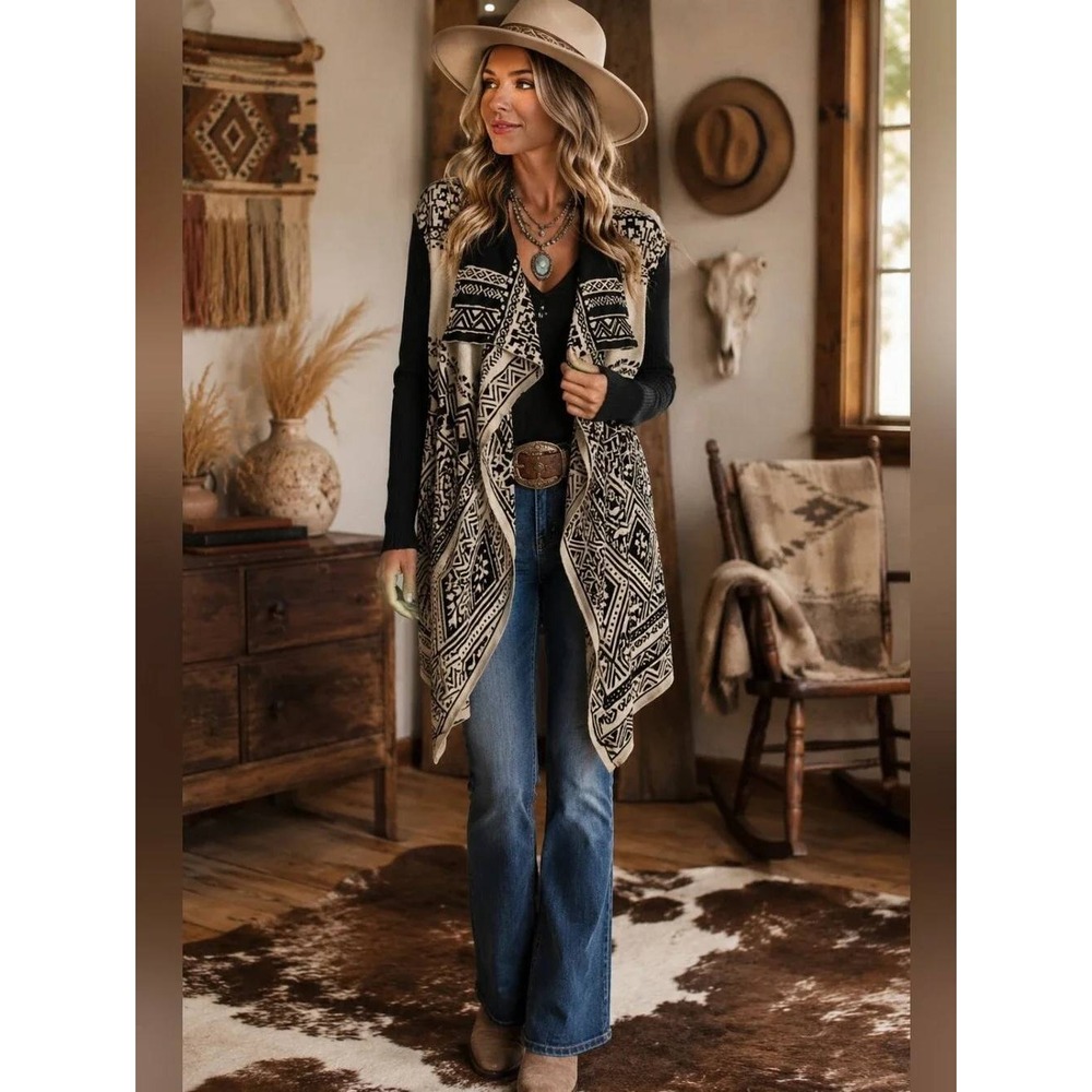 Lucky Brand Tribal Cardigan 2X